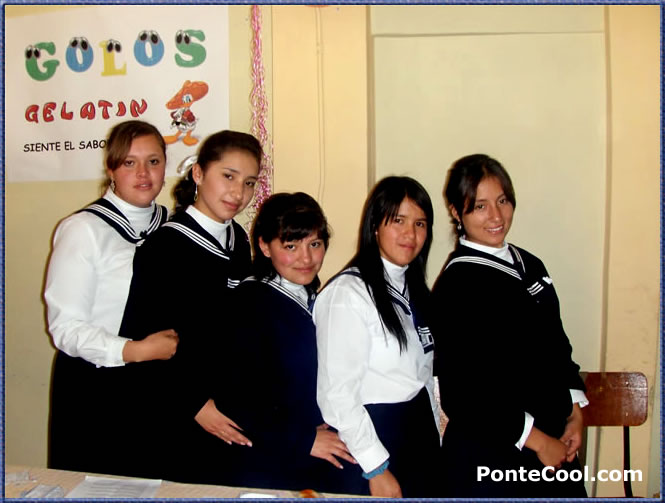 Estudiantes del Colegio La Inmaculada