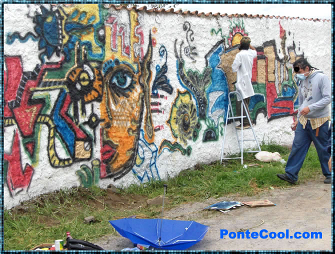 Magnifico graffiti no solo por las dimensiones sino por el mensaje