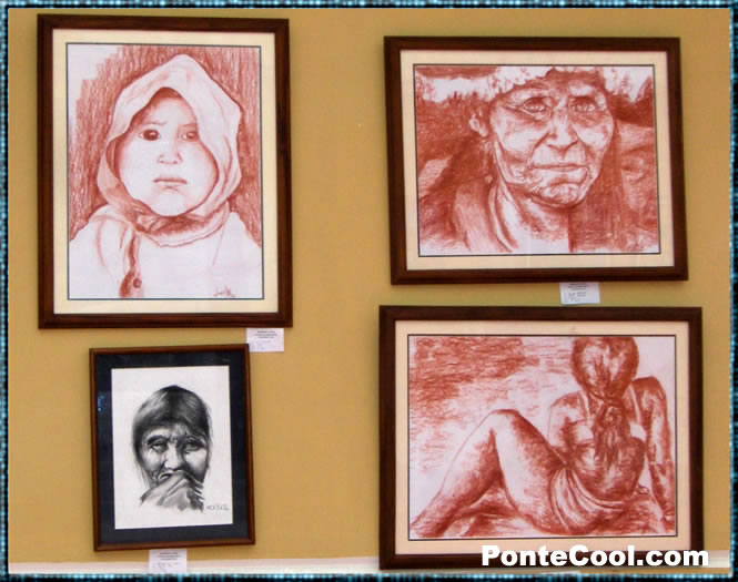Ind&iacute;genas en pinturas presentadas por el Instituto Ba&ntilde;os